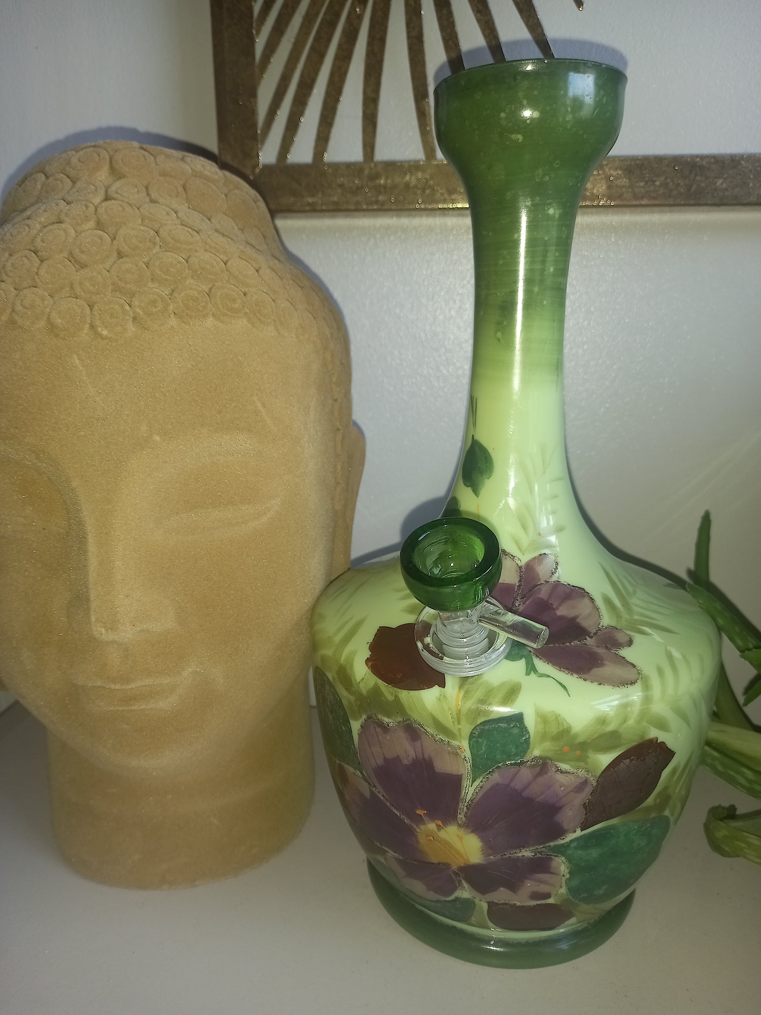 Large genie bottle vases and decanter water-pipes
